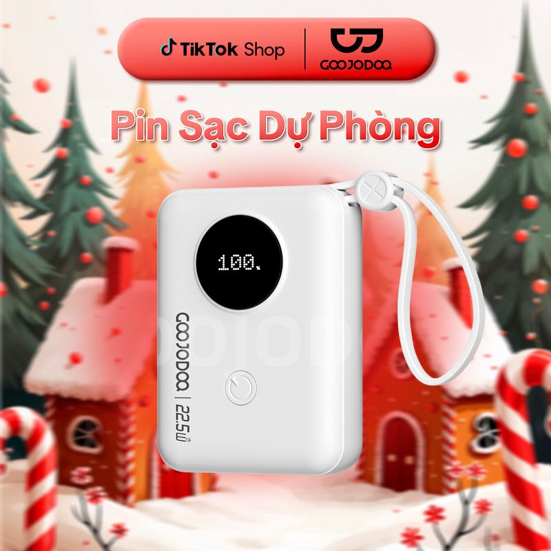 Sạc dự phòng nhanh GOOJODOQ 22.5W - chỉ 298.999đ trên TikTok Shop